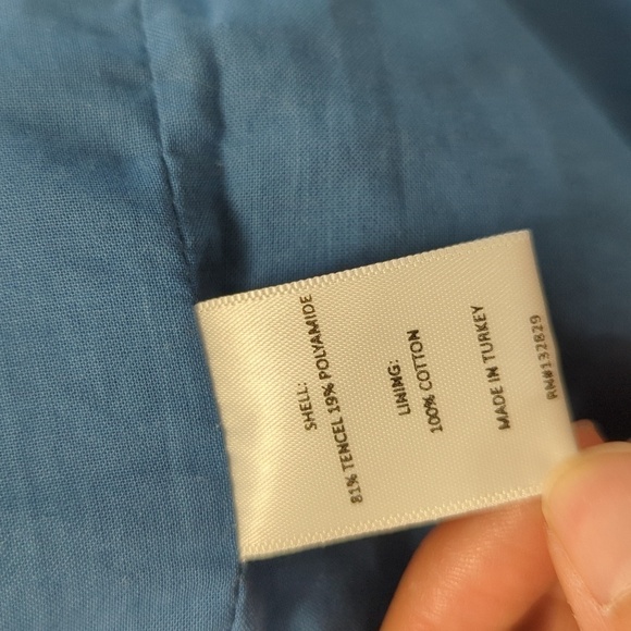 Revolve Tularosa V Neck Ruffle Shift Tunic Dress Blue M summer bohemian beach - Picture 8 of 9